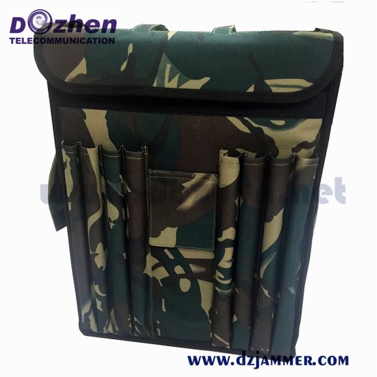 Military Durable 6 bands High Power RF Signal Backpack Jammer GSM 3G 4G Cell Phone Drone Signal Jammer - Click Image to Close